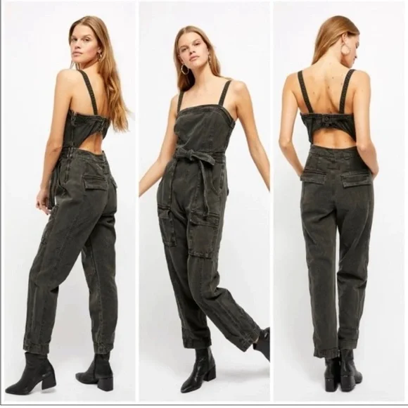 Free People Go West Utility jumpsuit size S - Picture 4 of 15